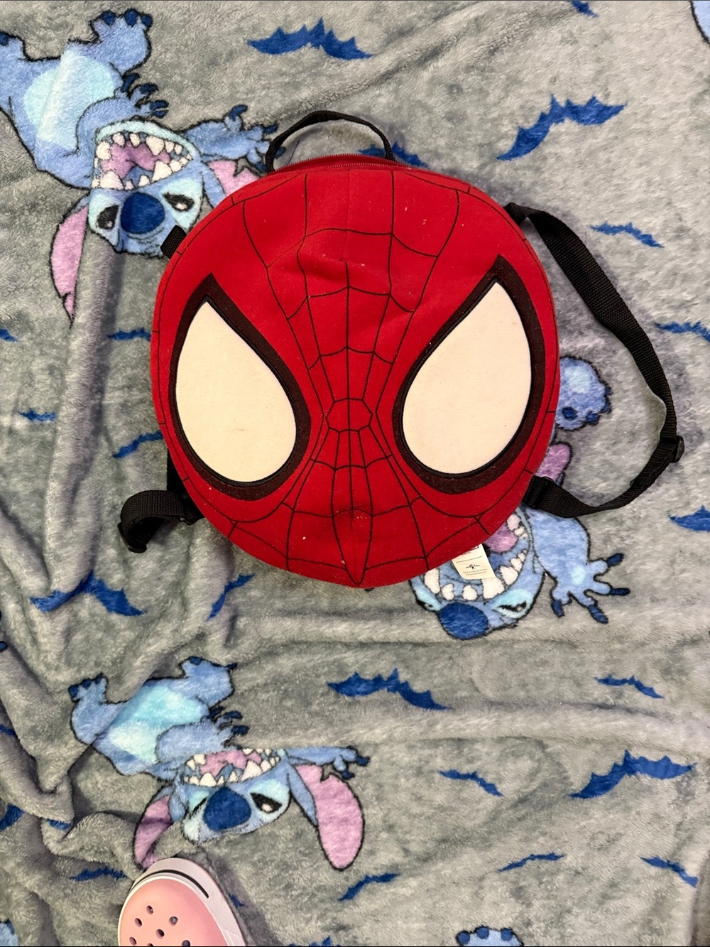 Marvel Kids Spider-Man Face Backpack - Red and White